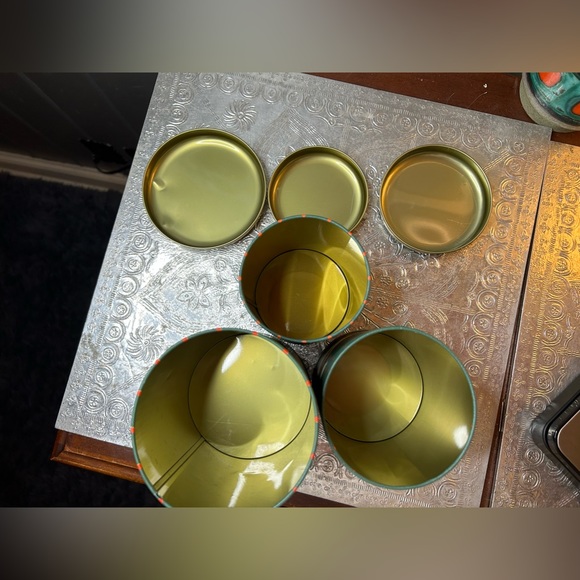 Vintage Trio Set of Christmas Geese Canisters - Picture 5 of 11